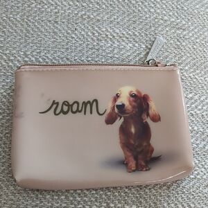 Catseye London "Roam" Dachshund Zippered Pouch Weiner Puppy Whimsy Dog Travel